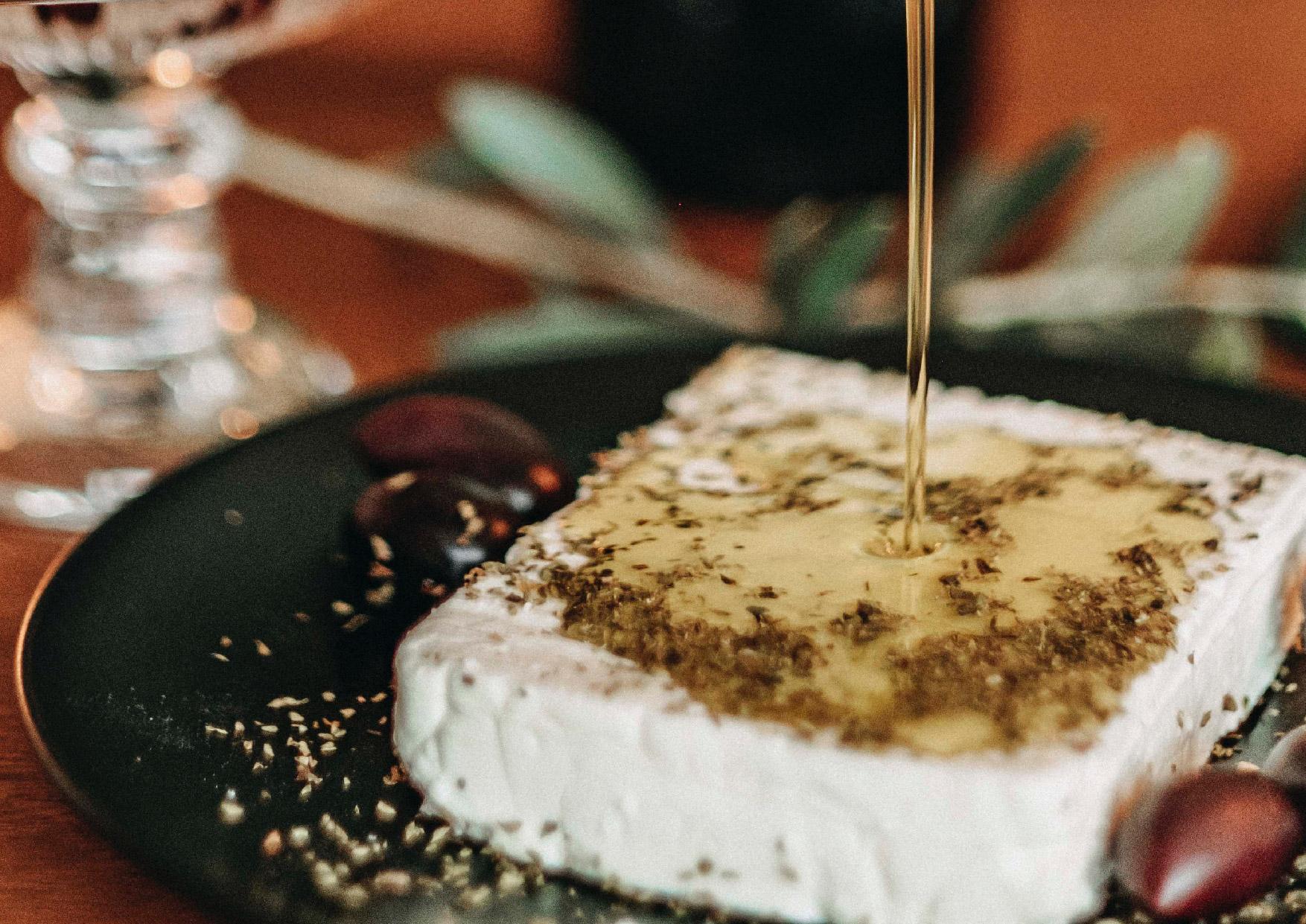 Aelia Luxury Suites Karterados  Luaran gambar Feta cheese with olive oil